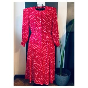 Vintage Polka Dot Liz Claiborne Dress